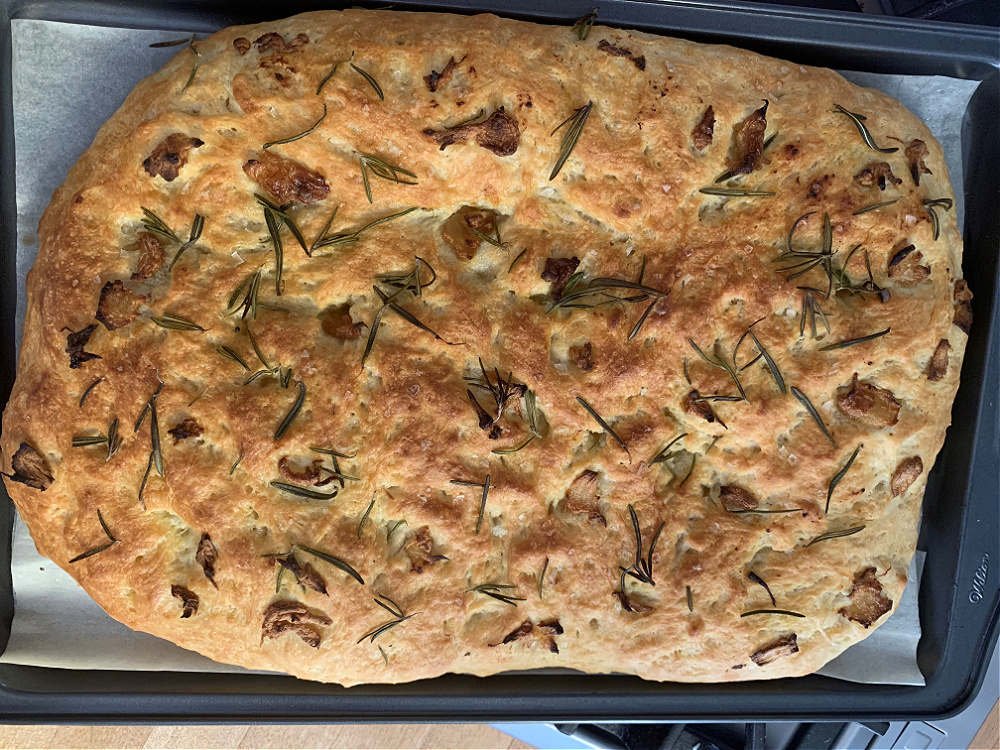 Babette Kourelos' Focaccia Bread | Accessible Media Inc.