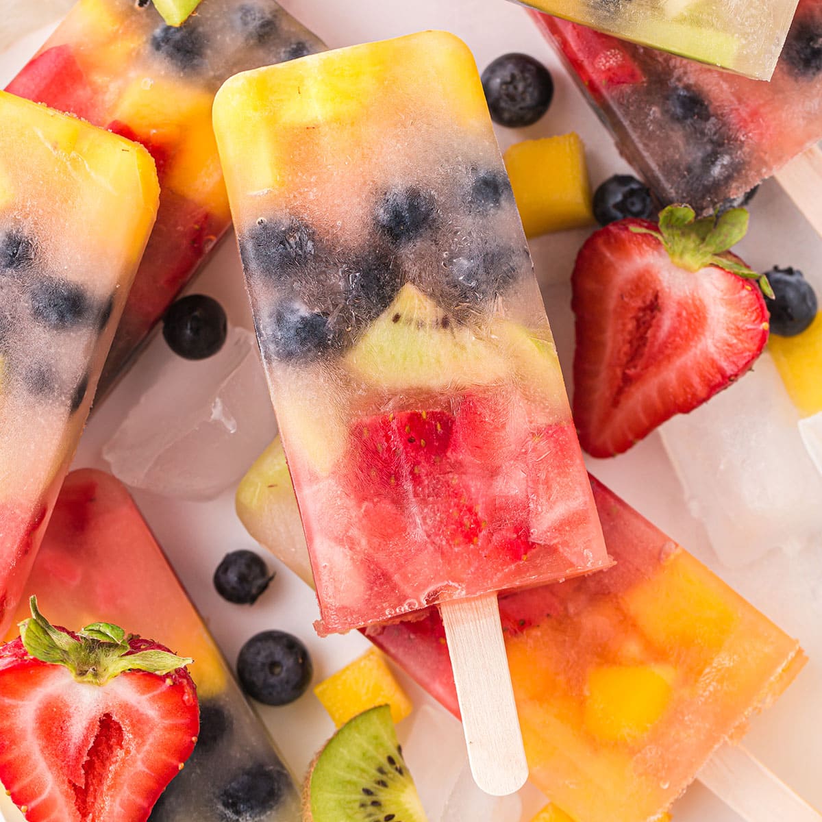 Popsicles made with real fruit