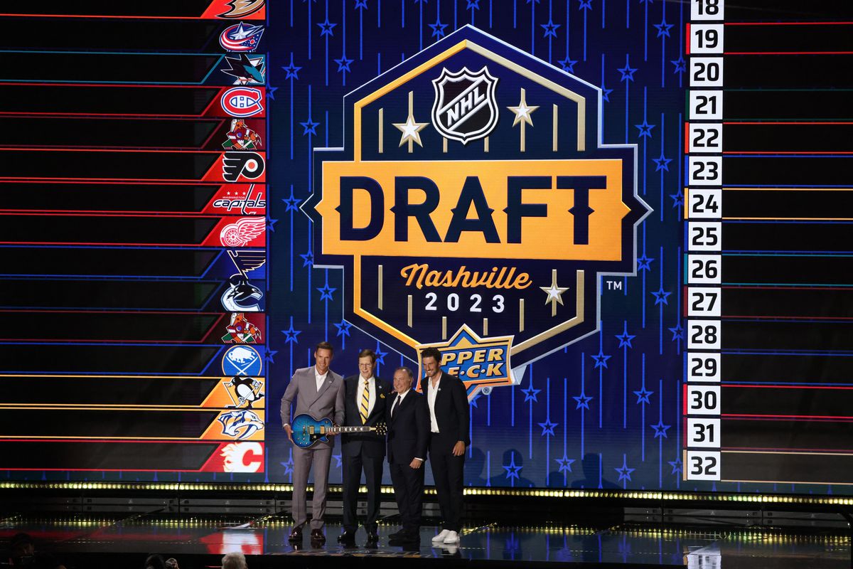 The stage at the 2023 NHL Draft