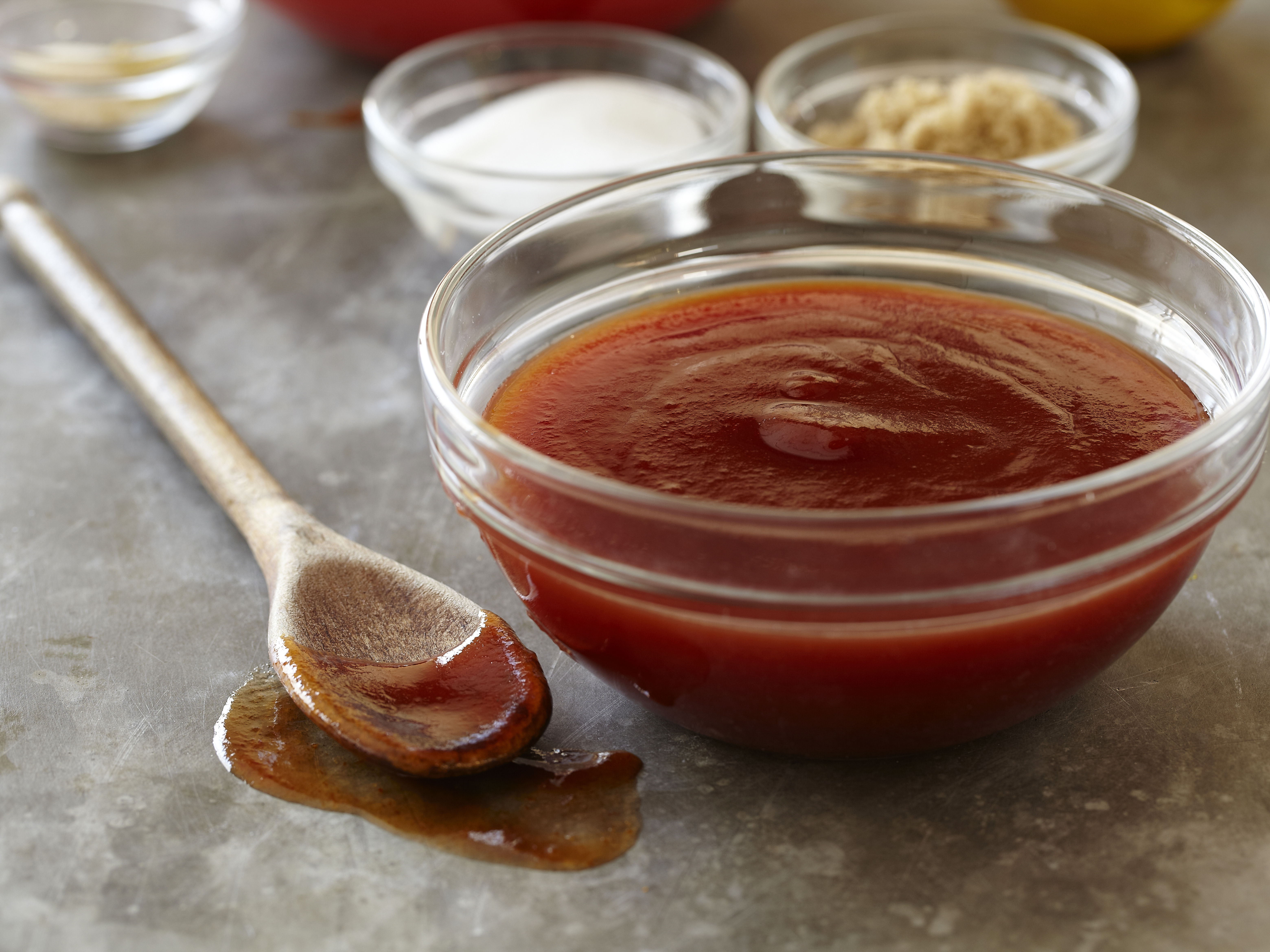 Homemade BBQ sauce in a bowl