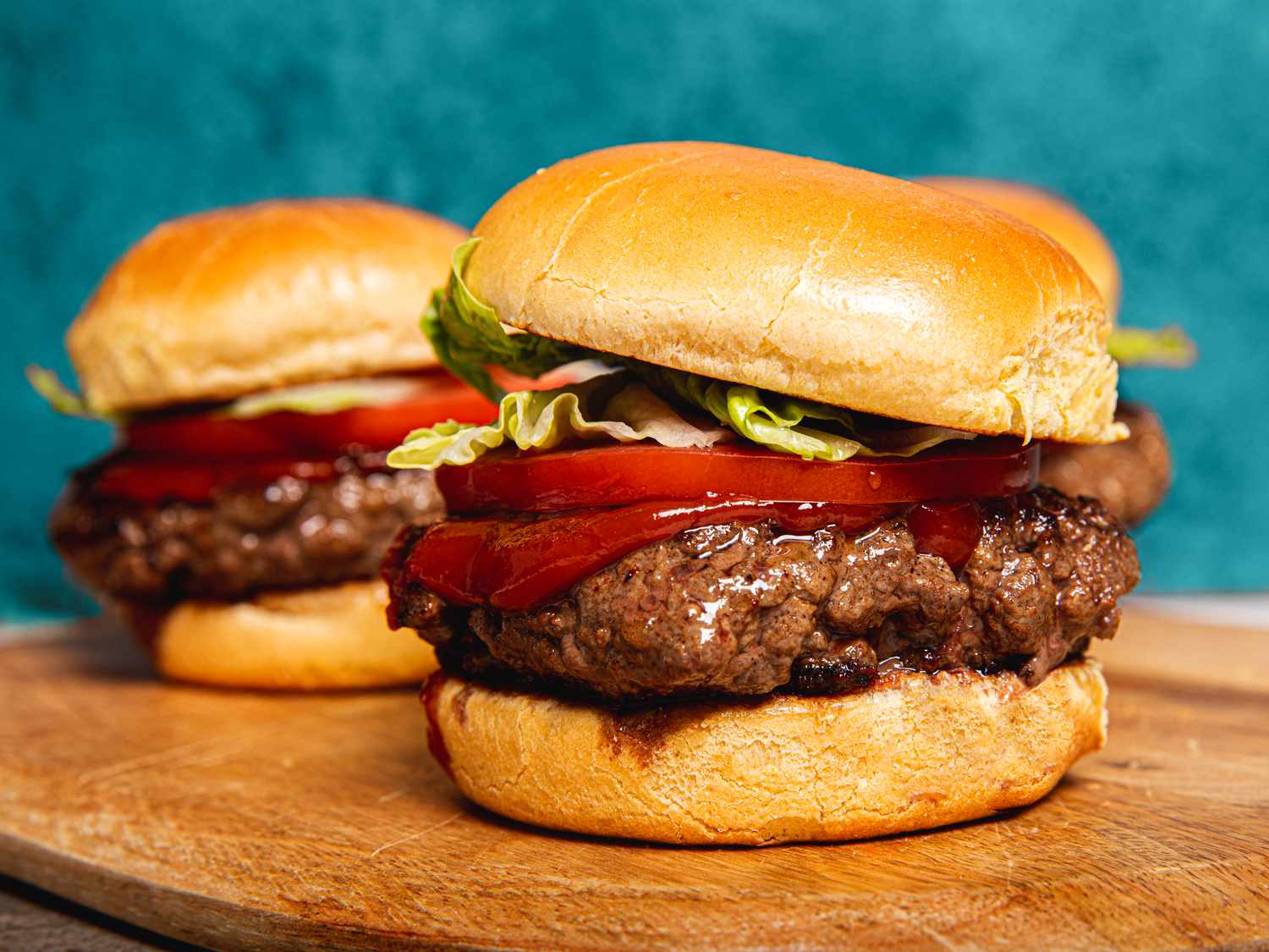 Two homemade burgers